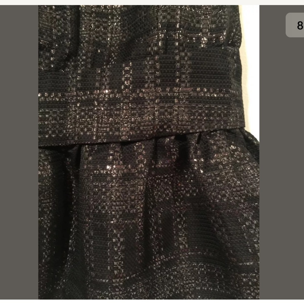 LILI GAUFRETTE**Black Silver Gorgeous Party Dress - Picture 8 of 8